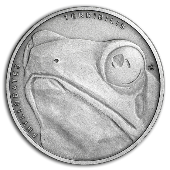2019 Niue 1 oz Silver Animal Champions: Golden Poison Frog 2019 Niue 1 oz Silver Animal Champions: Golden Poison Frog